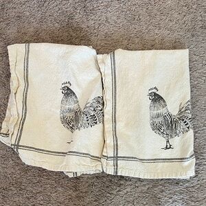 2/$15 two rooster tea/kitchen towels